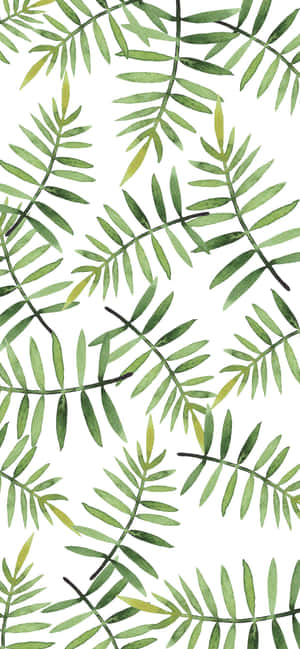 Cute Leaves — iPhone 14 Plus Wallpaper