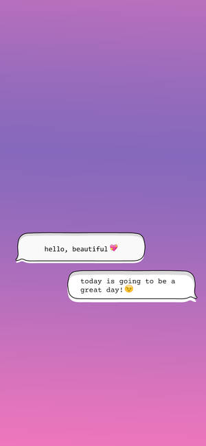 Cute Instagram Conversation — iPhone 14 Plus Wallpaper