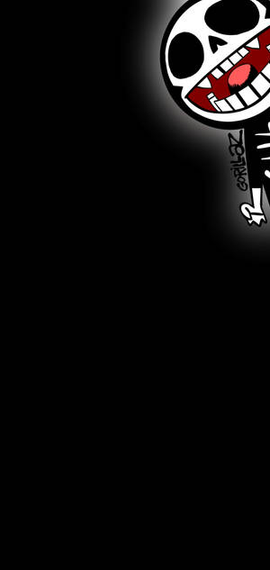 Cute na ngumingiting na bungo S10+ na wallpaper — iPhone 18 Wallpaper