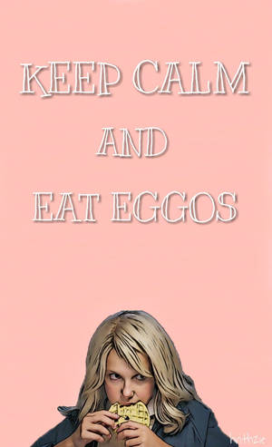 Cute Stranger Things Girl Eating Eggos — Galaxy Tab S9 FE Wallpaper
