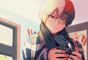 Cute Todoroki na May Hawak na Crystal Stone wallpaper