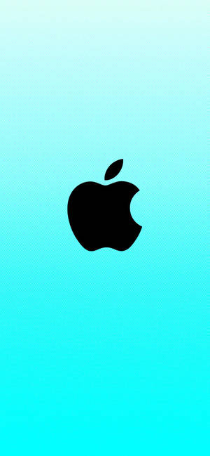 Syan na bughaw na logo ng Apple wallpaper
