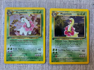 Dalawang Meganium Pokemon Trading Card — Nintendo Wallpaper
