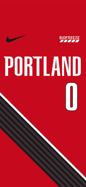 Damian Lillard Jersey Temang Edit na wallpaper — iPhone 15 Plus Wallpaper