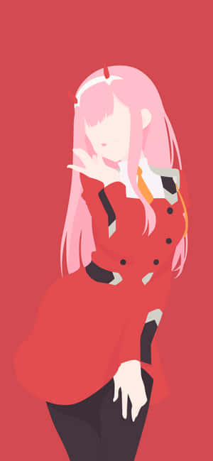 Darling In The Franxx Minimal Anime — iPhone 13 Mini Wallpaper