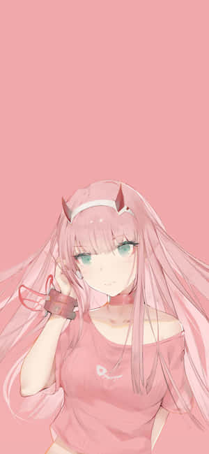 Zero Two background — POCO F8 Pro Wallpaper