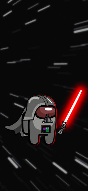 Darth Vader Among Us 4k — iPhone 15 Plus Wallpaper