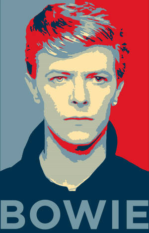 David Bowie red blue mobile artwork wallpaper. — Galaxy Tab Wallpaper