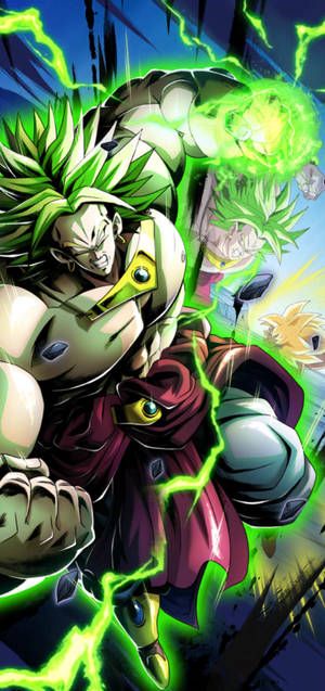 DBZ Broly SSJ Full Power wallpaper. — iPhone Air Wallpaper