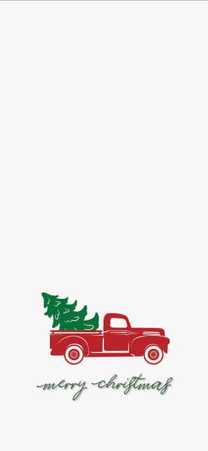 Vintage Truck Christmas — Pixel 8 Wallpaper
