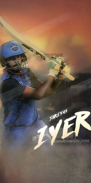 Delhi Capitals Iyer wallpaper — 18:9 Wallpaper