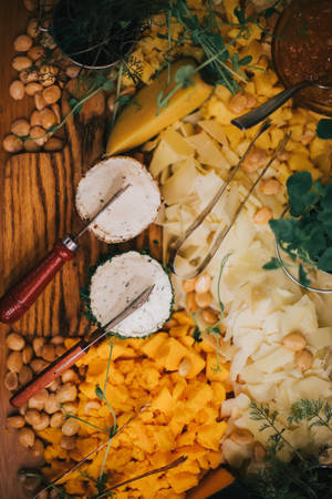 Masasarap na keso platter wallpaper — 2:3 Wallpaper