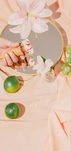 Peach Color Background — Pixel 4 Wallpaper