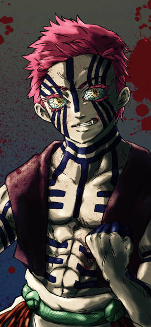 Demon Slayer Phone Akaza — Galaxy S25 Edge Wallpaper