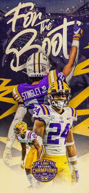 Derek Stingley Jr 2019 NCAA Champions — Galaxy S25 FE Wallpaper