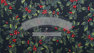 Wallpaper ng Desktop na Holly Jolly Christmas — Pasko desktop Wallpaper