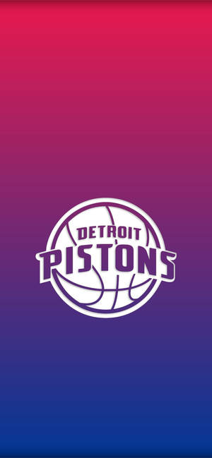 Detroit Pistons two-toned white logo wallpaper — iPhone 17 Pro Max Wallpaper