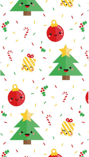 Cute na Telepono para sa Pasko — Pasko Wallpaper