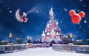Disneyland Paris desktop wallpaper ng Pasko — Pasko desktop Wallpaper