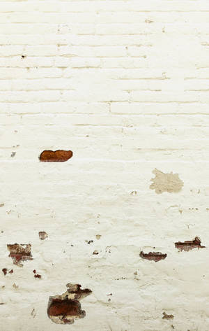 Sirang puting brick na pader na may nasirang ibabang kalahati wallpaper — Honor Pad Wallpaper