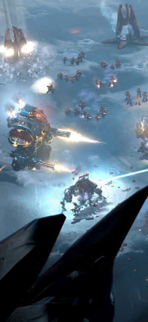 Iphone Xs Dawn Of War Iii Background — iPhone 16 Wallpaper