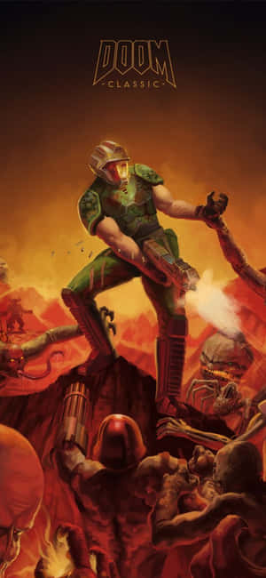 Iphone Xs Doom Background — iPhone 14 Pro Max Wallpaper