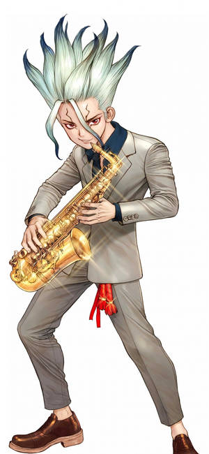 Dr Stone Senku musician wallpaper