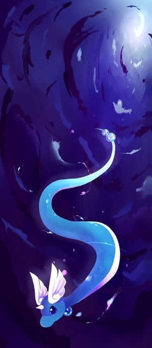 Dragonair sa Tubig Abstract Ilustrasyon — Pixel 11 Wallpaper