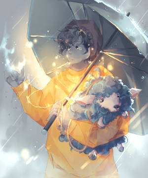 Wallpaper ng Dream SMP Ghostbur Friend anime — Motorola Razr Ultra 2026 Wallpaper