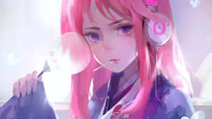 Mga larawan ng Pink Anime Aesthetic