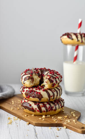 Drizzled Pastry Donuts wallpaper — Galaxy Tab S9 Wallpaper