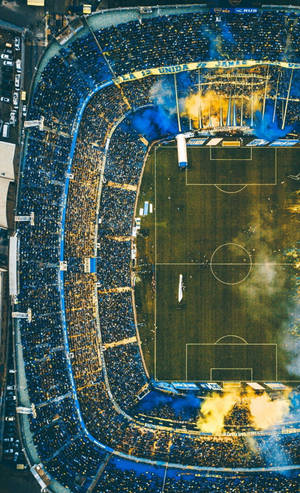 Drone Image HD Football Stadium — Moto Pad 70 Pro Wallpaper