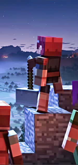 Pixel 3 Minecraft Background — iPhone 14 Pro Max Wallpaper