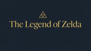 Isang minimalistang typography wallpaper para sa The Legend of Zelda. — Zelda Wallpaper