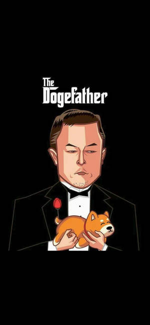 Elon Musk The Dogefather wallpaper — 1290x2796 Wallpaper