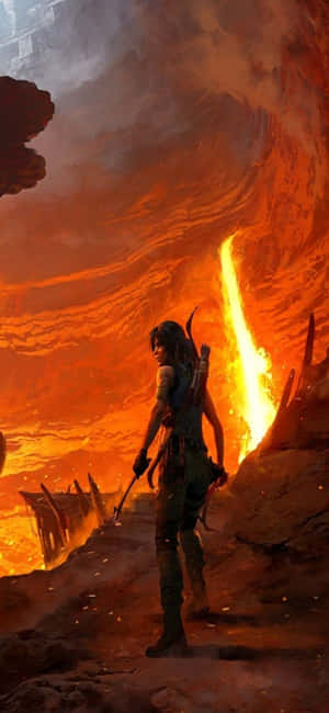 Iphone X Shadow Of The Tomb Raider Background — iPhone Air Wallpaper