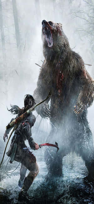 Iphone Xs Max Rise Of The Tomb Raider Background — iPhone 11 Pro Max Wallpaper