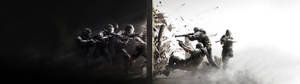 Dalawahang screen tom clancy rainbow six siege wallpaper. — 32:9 Wallpaper