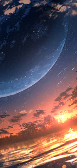 Anime Sunset Iphone — Galaxy S26 Ultra Wallpaper