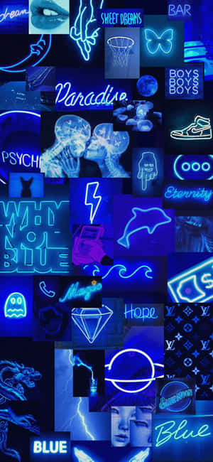 Aesthetic Blue Background — iPhone 12 Wallpaper