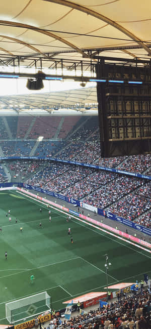 Soccer Stadium — iPhone 16 Wallpaper
