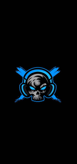 Skull With Headphones Gaming Logo HD — Galaxy S26 Wallpaper