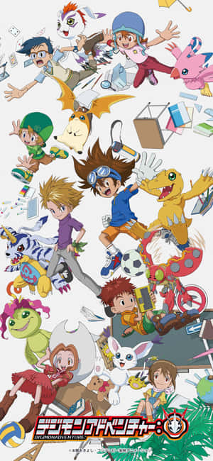 Digimon background — Galaxy S22 Ultra Wallpaper