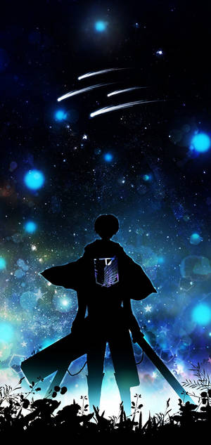 Eren Silhouette Attack On Titan iPhone — Galaxy S25 Edge Wallpaper