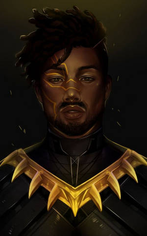 Erik Killmonger Art Wallpaper — Honor Pad 20 Wallpaper