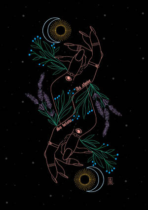 As Above So Below Espiritwal na Aesthetic — Espiritwal na Estetika Wallpaper