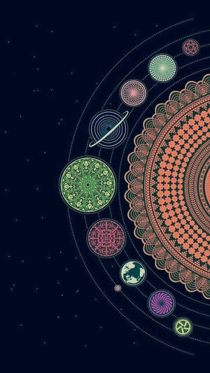 Espiritwal na Aesthetic na Solar Mandala