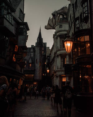 Estetika ng mga Alleys ng HP — Aesthetic harry potter Wallpaper