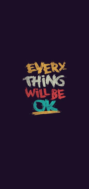 Everything Ok Minimalist Iphone — Galaxy S26 Wallpaper