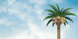 Exeggutor sa Ilalim ng Panaginip na Kalangitan — Anime desktop Wallpaper